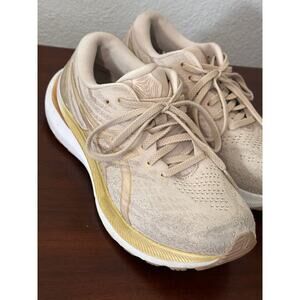 ASICS GEL-KAYANO 29 Women's 7.5 Beige Gold Running Shoes FF BLAST+